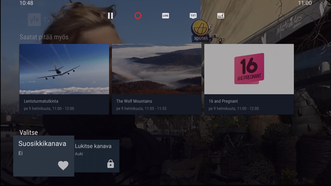 OnePlace - Suosikit - Suosikkikanavat
