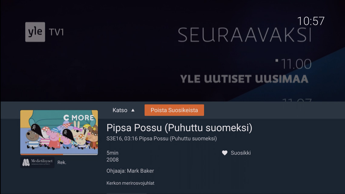 OnePlace - Suosikit - Poista suosikeista