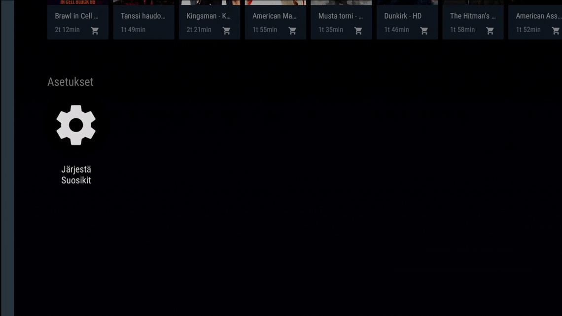 OnePlace - Suosikit - Järjestä