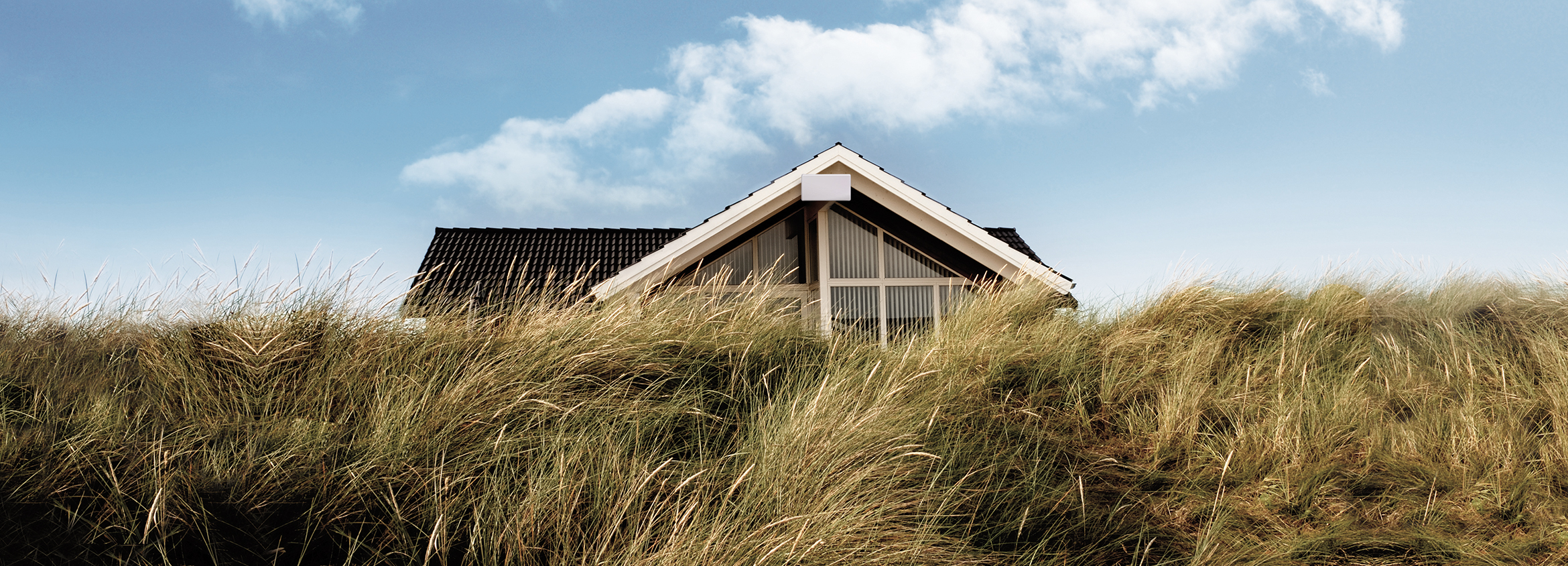 Sommerhytte med flatantenne