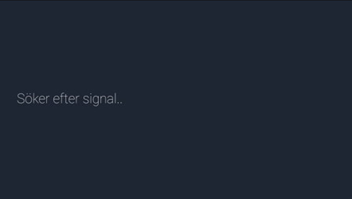 Söker efter satellitsignal...